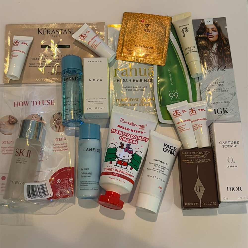 NEW skincare/cosmetic/body/hair sample/travel bundle (#25L)